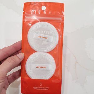 DELUXE ROUND POWDER PUFFS (2x) BY JOE FRESH